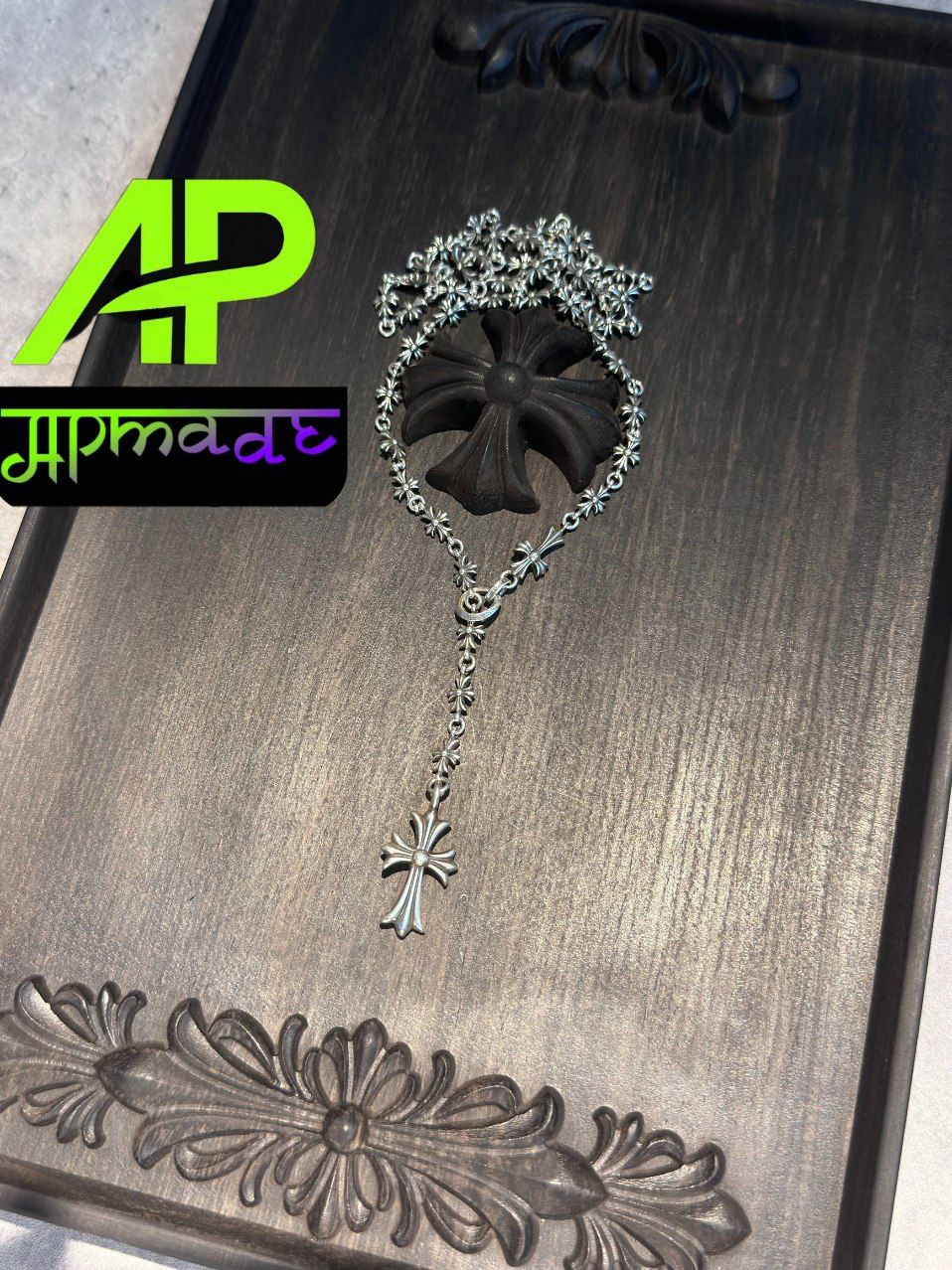 Chrome Hearts Cross and Cross Necklace