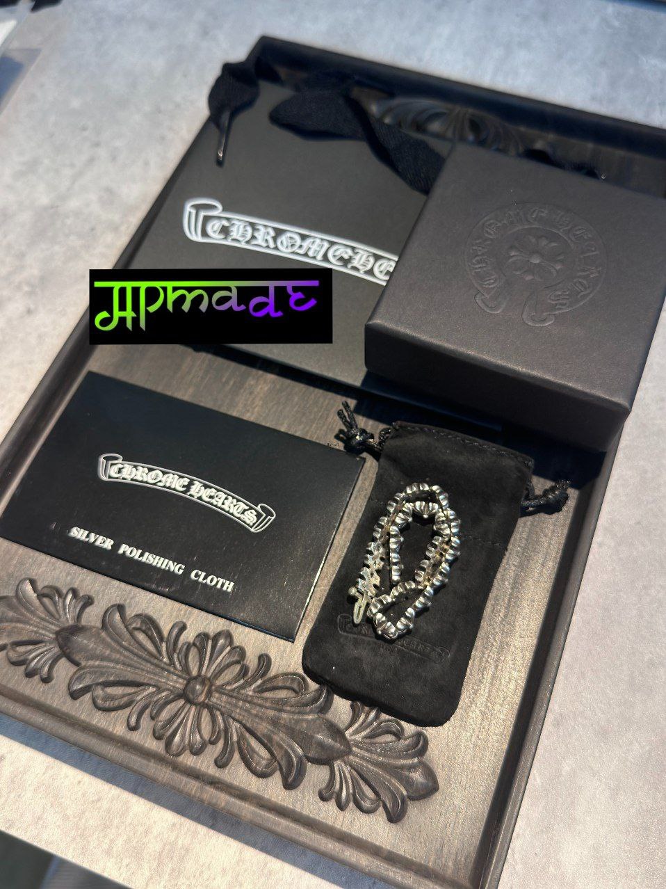 Chrome Hearts Cross Flower Insert Bracelet