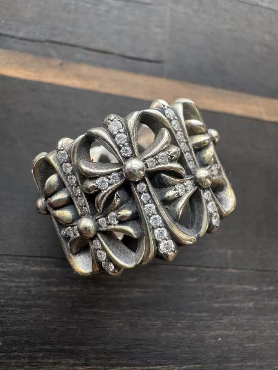 Chrome Hearts Cemetery Cross Ring