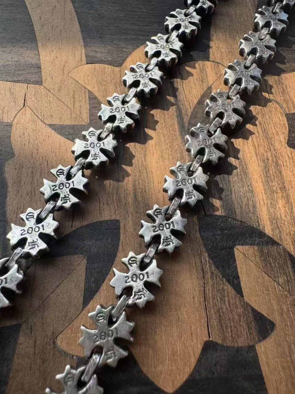 Chrome Hearts Tiny E Colored Stone Bracelet