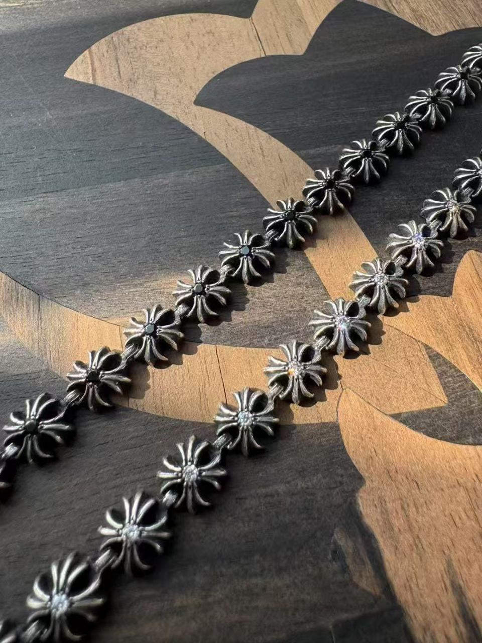 Chrome Hearts Tiny E Colored Stone Bracelet