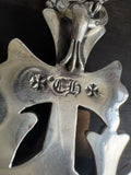 Chrome Hearts Large Triple Cross Pendant with Pure Diamond