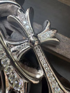 Chrome Hearts Large Triple Cross Pendant with Pure Diamond