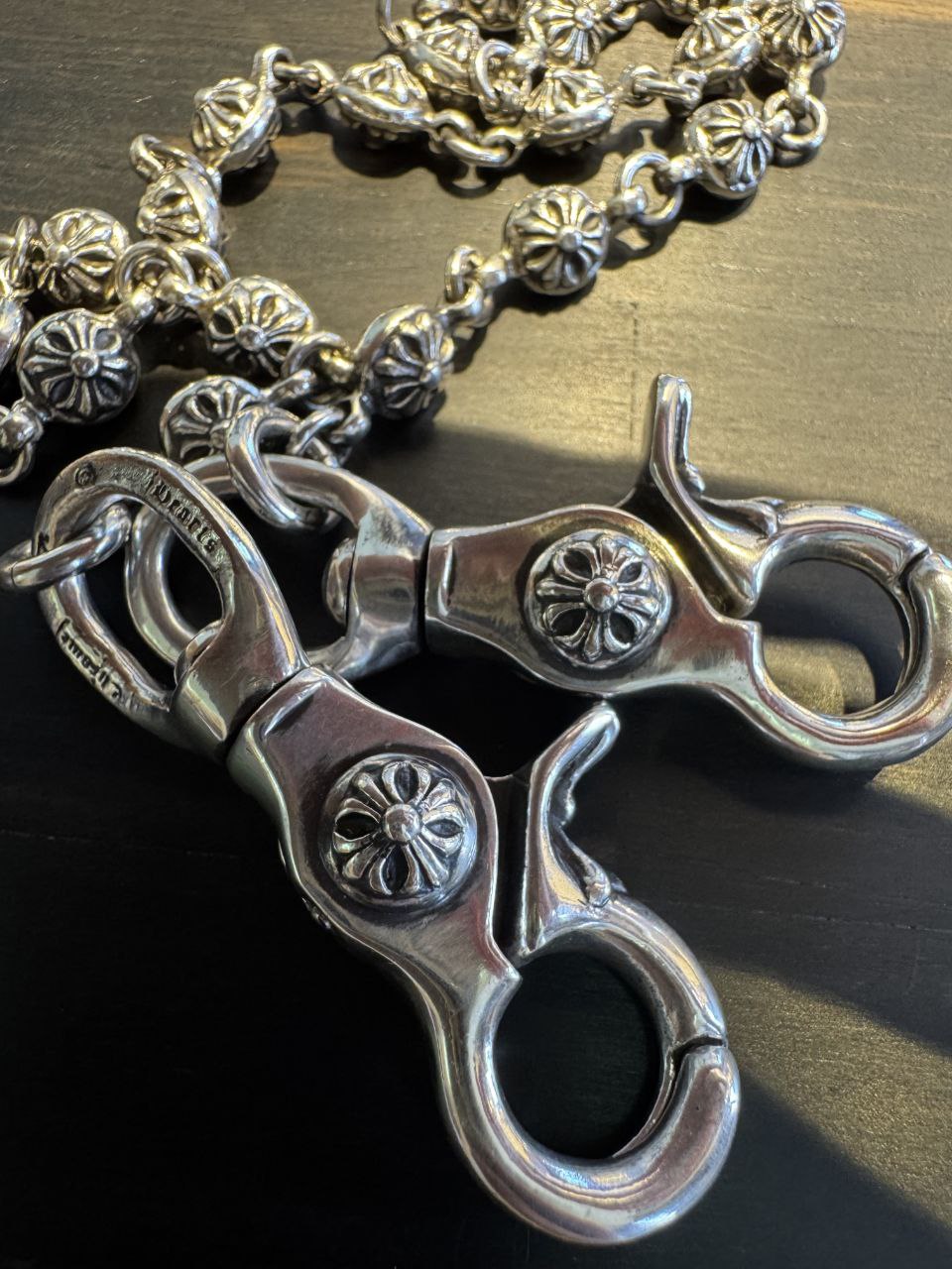 Chrome Hearts Double Clasp Ball Wallet Chain