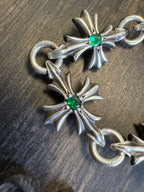 Chrome Hearts Tiny E Bracelet with Gem Set