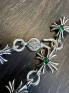 Chrome Hearts Tiny E Bracelet with Gem Set