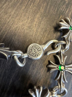 Chrome Hearts Tiny E Bracelet with Gem Set