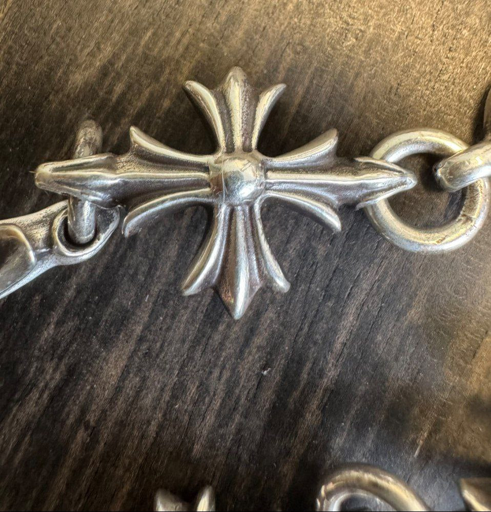 Chrome Hearts Tiny E Bracelet with Gem Set