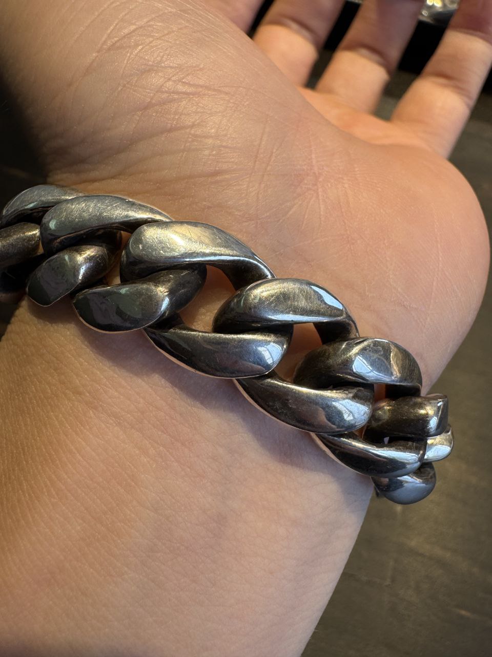 Chrome Hearts ID Single Sword Smooth Polished Bracelet