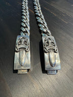 Chrome Hearts ID Single Sword Smooth Polished Bracelet