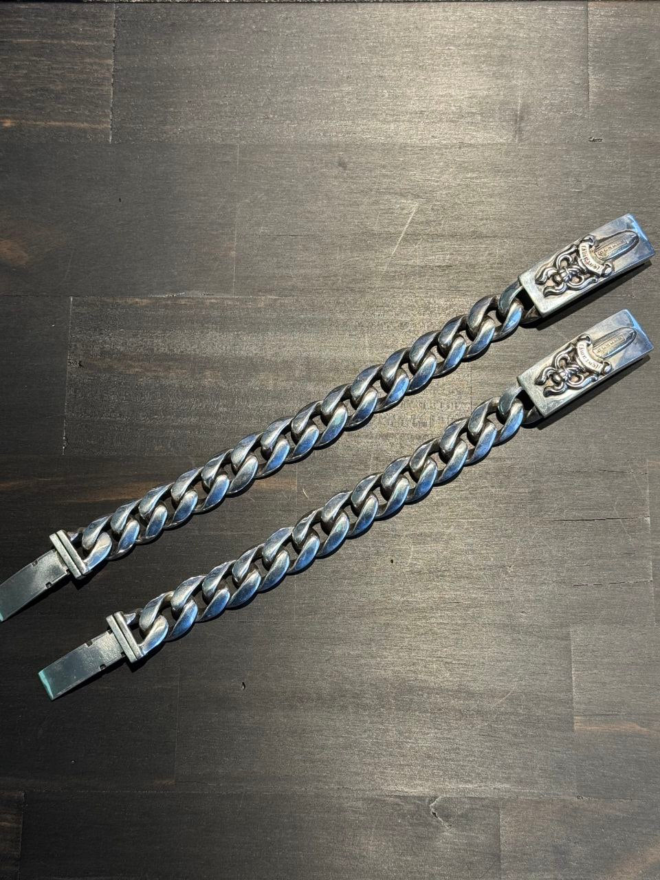 Chrome Hearts ID Single Sword Smooth Polished Bracelet