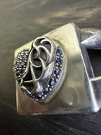 Chrome Hearts Link × Gem Hearts Cuban Bracelet