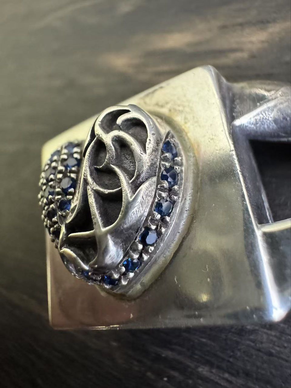 Chrome Hearts Link × Gem Hearts Cuban Bracelet