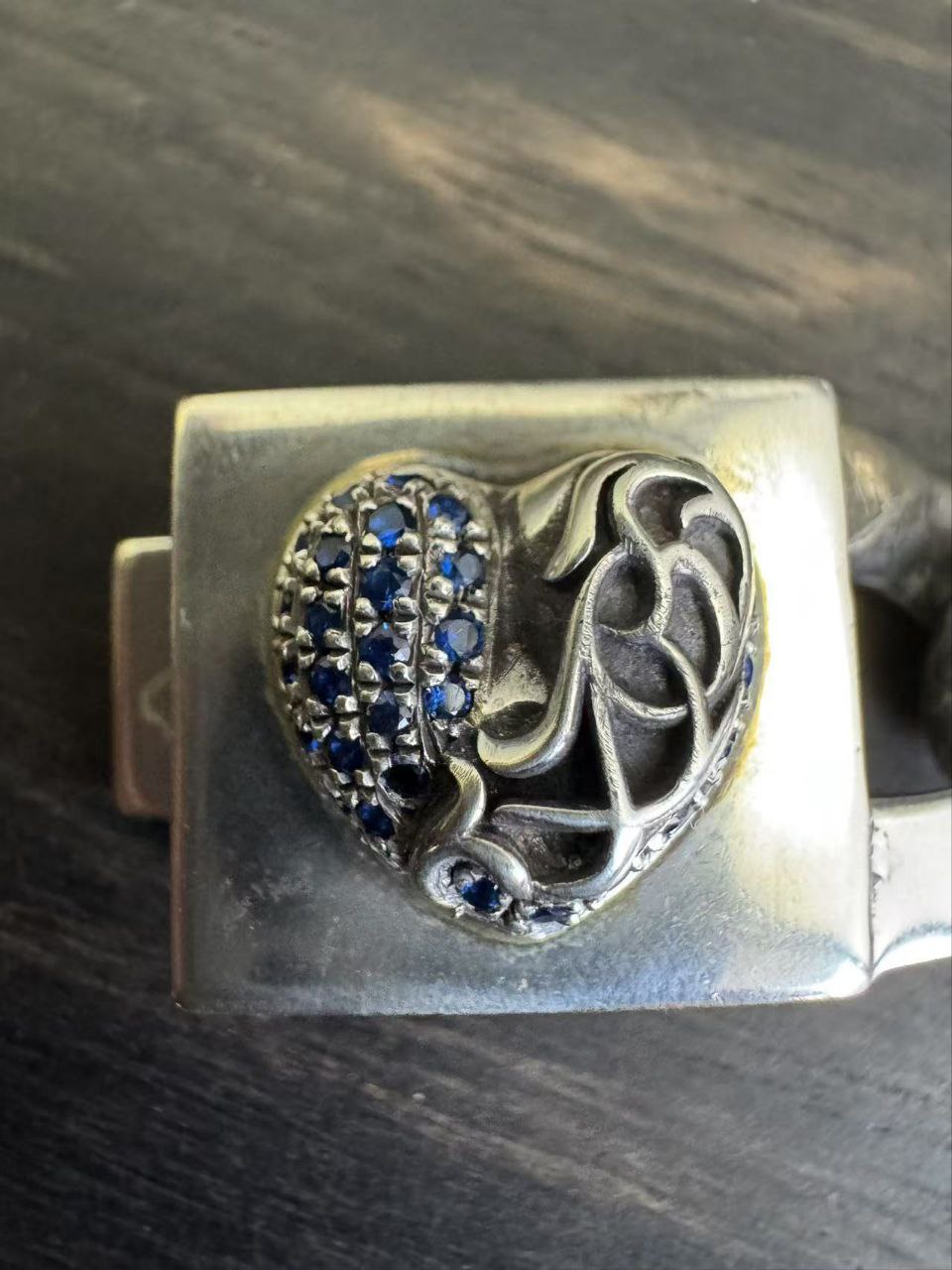 Chrome Hearts Link × Gem Hearts Cuban Bracelet