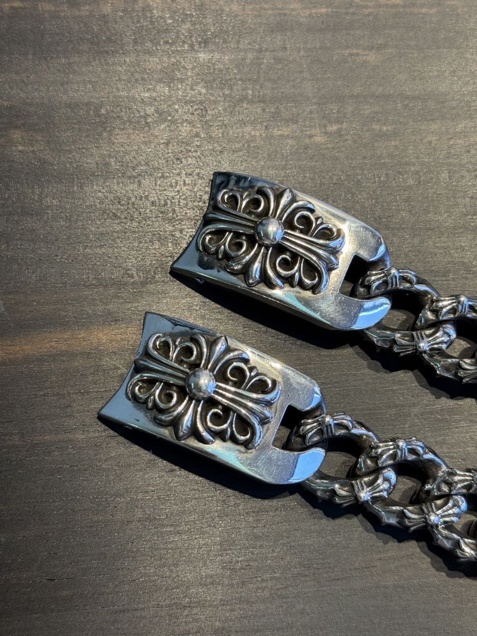 Chrome Hearts ID Floral Cross Fancy Chain Watch Bracelet