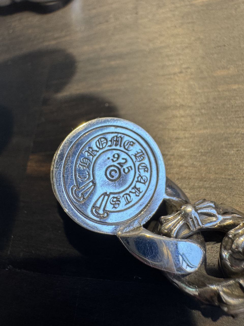 Chrome Hearts ID Floral Cross Fancy Chain Watch Bracelet