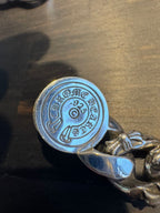 Chrome Hearts ID Floral Cross Fancy Chain Watch Bracelet