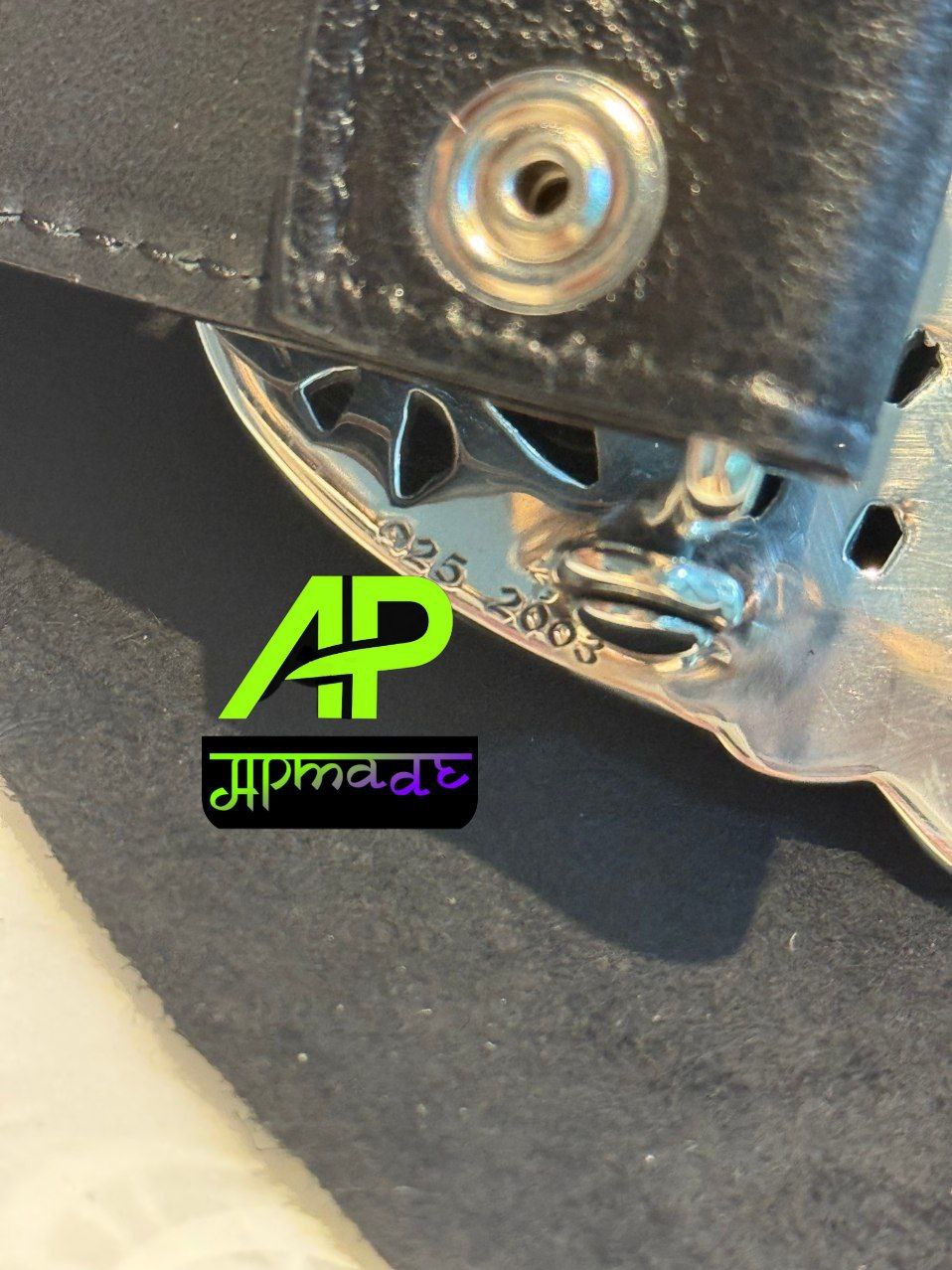 Chrome Hearts Leather Burial Belt