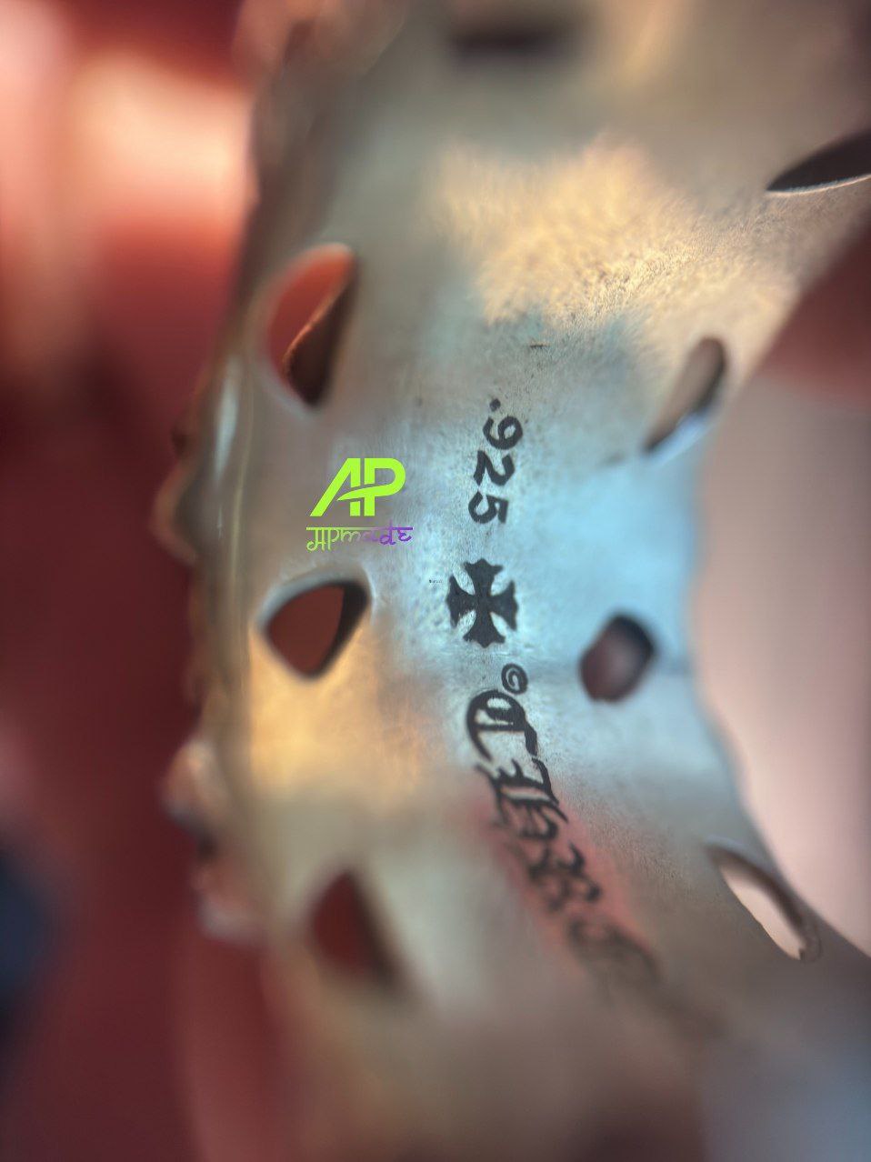 Chrome Hearts Cemetery Square Cross Ring