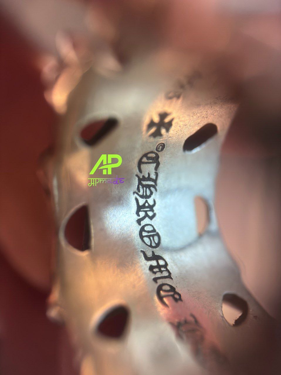 Chrome Hearts Cemetery Square Cross Ring