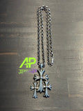 Chrome Hearts Triple Cross Necklace