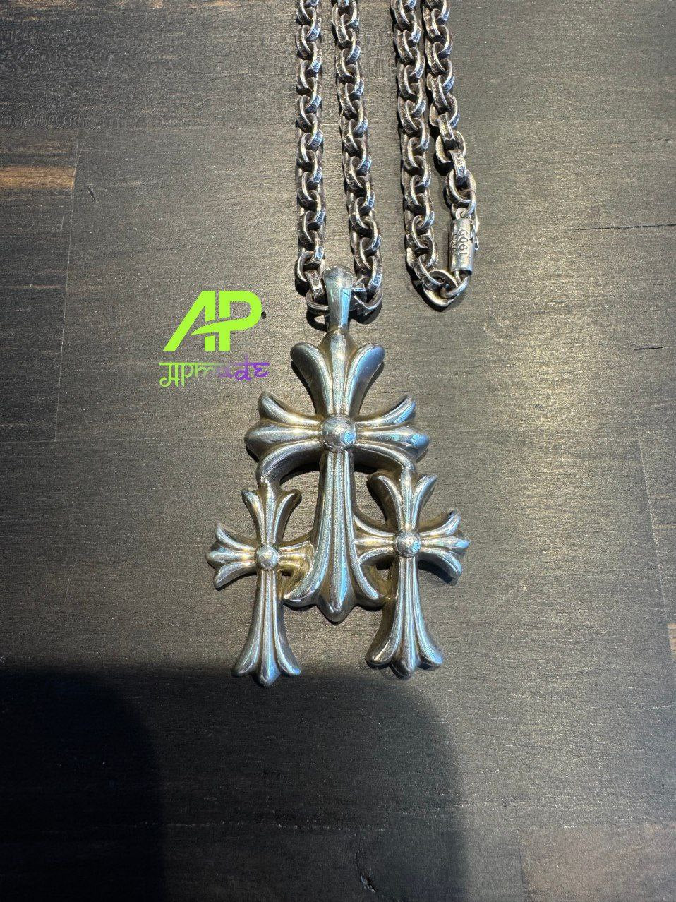 Chrome Hearts Triple Cross Necklace