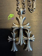 Chrome Hearts Triple Cross Necklace