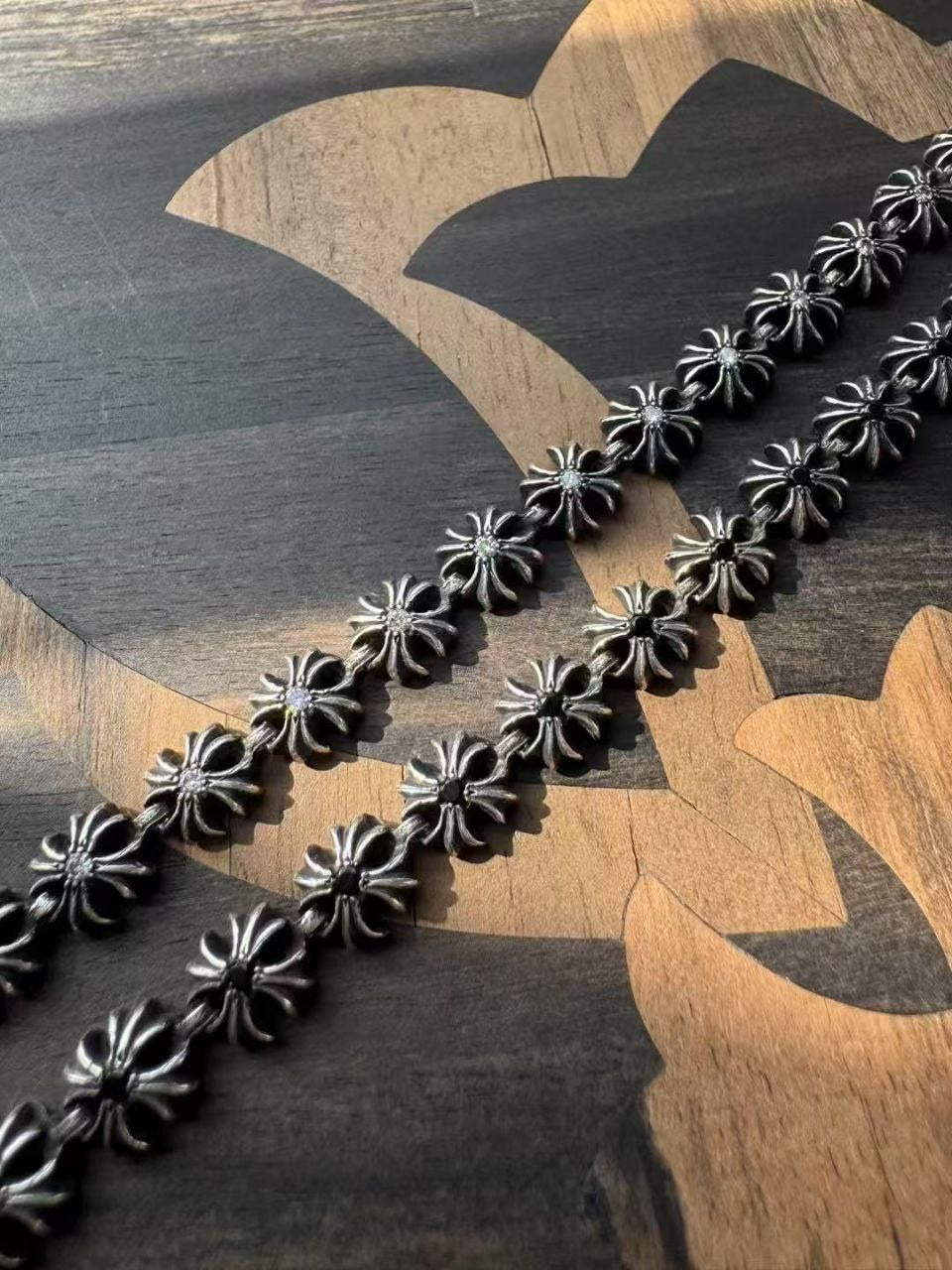 Chrome Hearts Tiny E Colored Stone Bracelet