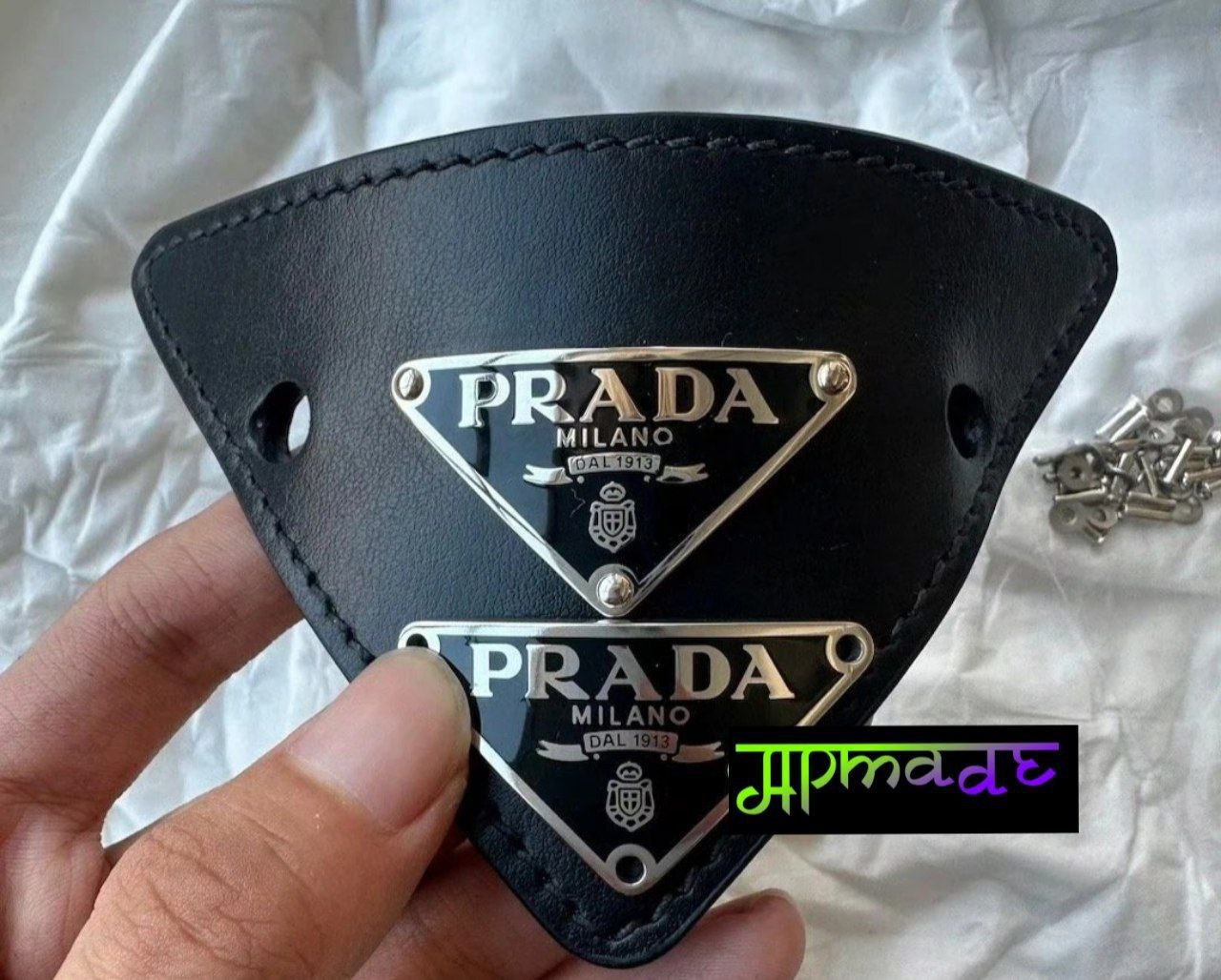 Prada Leather Hair Clip
