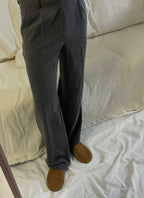 The Row Canal Slip-On Loafers (Light Suede)