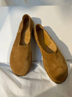 The Row Canal Slip-On Loafers (Dark Suede)