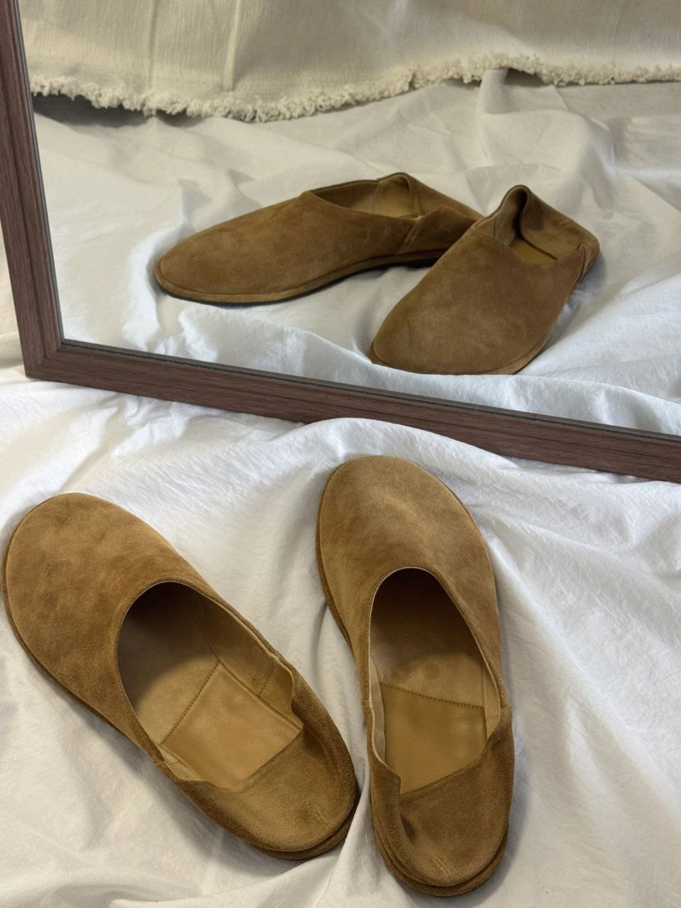 The Row Canal Slip-On Loafers (Dark Suede)