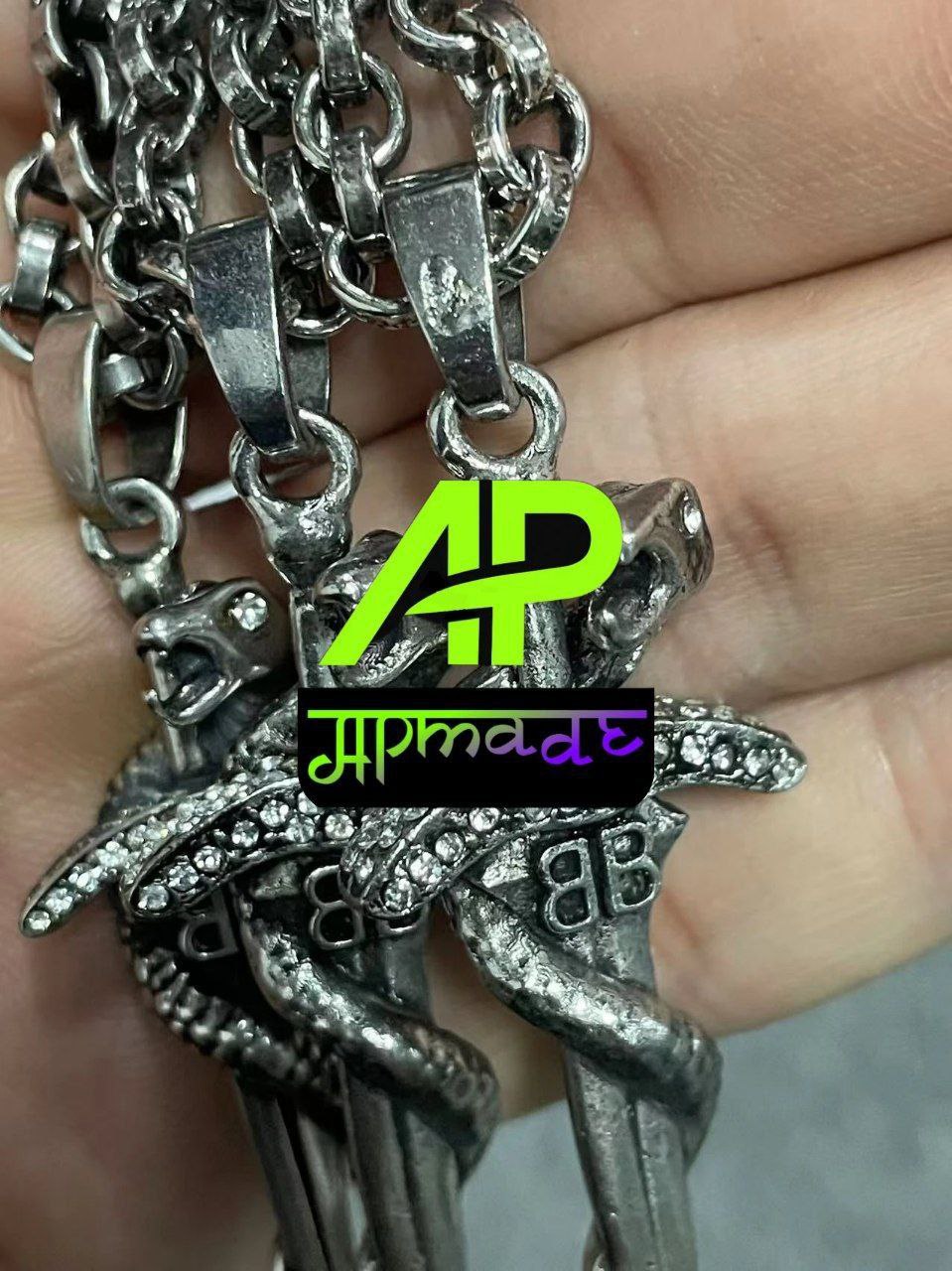 Balenciaga Goth Snake Necklace