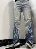 Gallery Dept Flare Flames Jeans (Darker Shade)