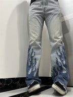 Gallery Dept Flare Flames Jeans (Darker Shade)