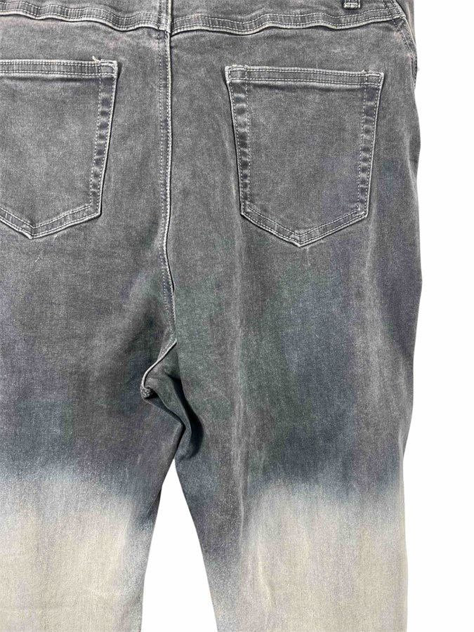 Rick Owens Bias Bootcut Jeans Black Pearl Degrade