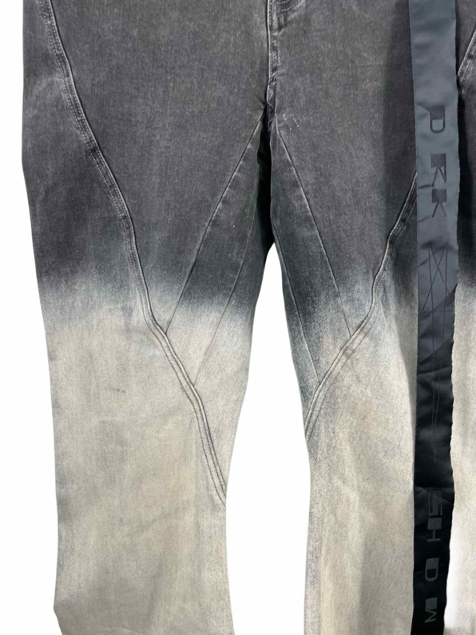 Rick Owens Bias Bootcut Jeans Black Pearl Degrade