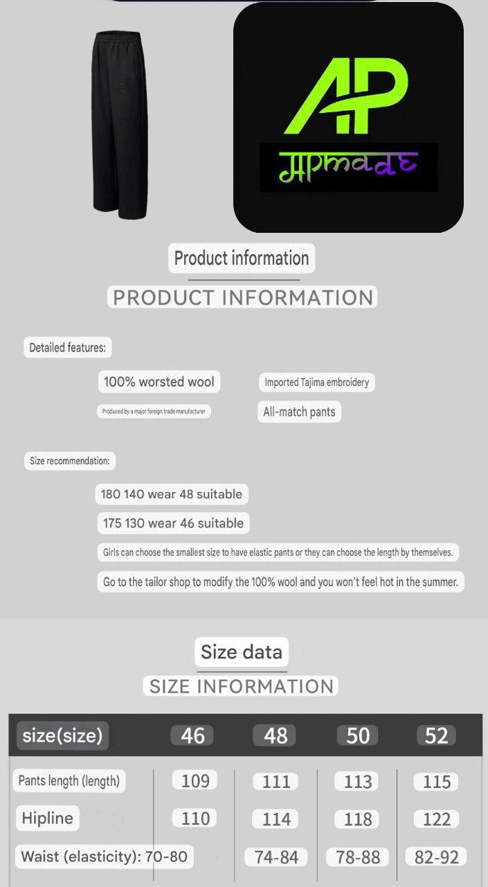 Louis Vuitton Drawstring Wool Pants