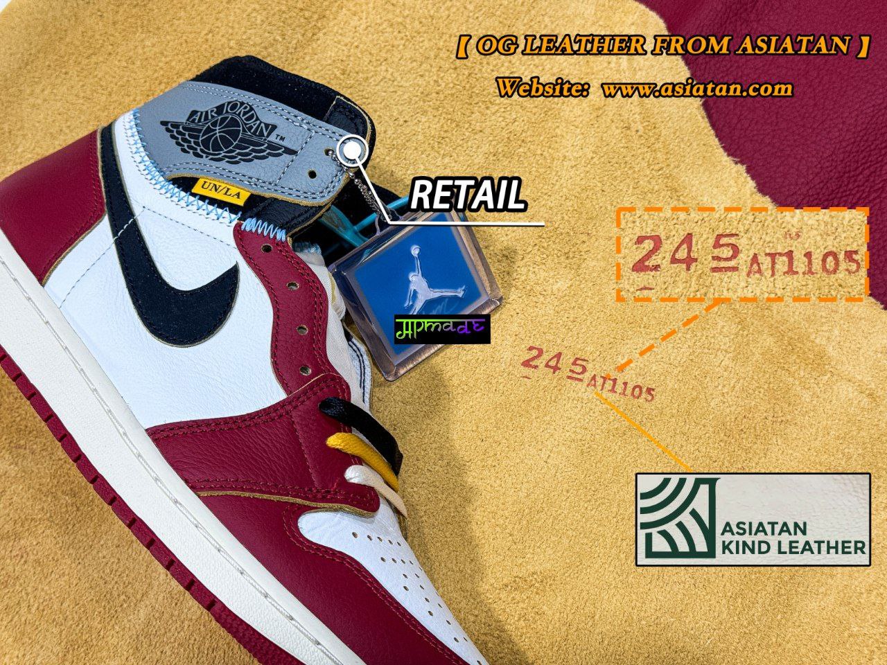 Air Jordan 1 Retro High Union Los Angeles Chicago Shadow