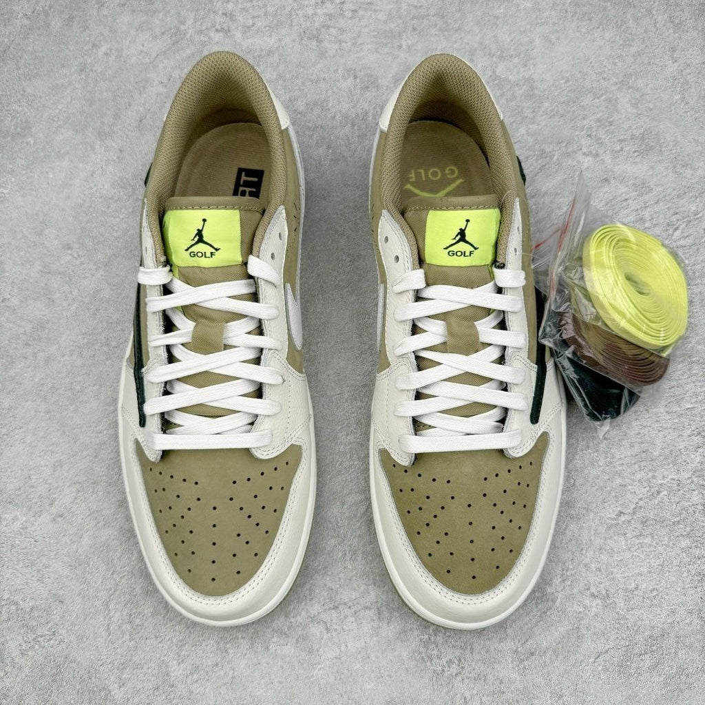 Air Jordan 1 Retro Low Golf Travis Scott Neutral Olive