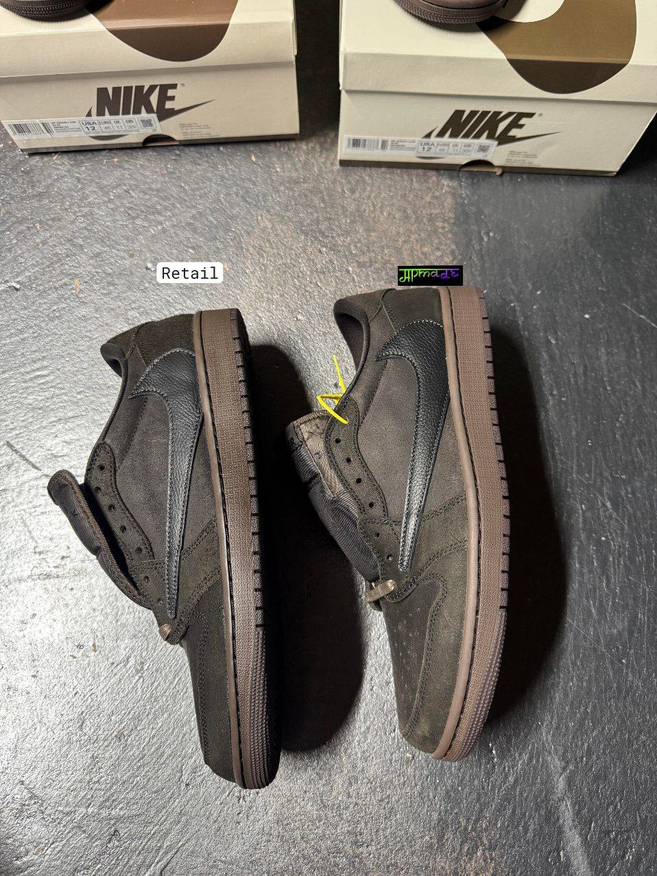 Jordan 1 Retro Low OG SP Travis Scott Velvet Brown