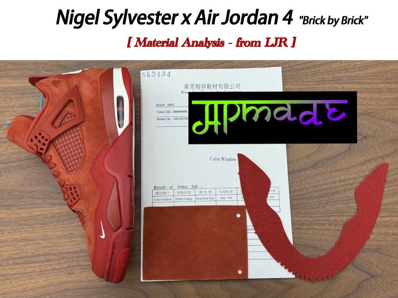 Air Jordan 4 Retro OG SP Nigel Sylvester Brick by Brick