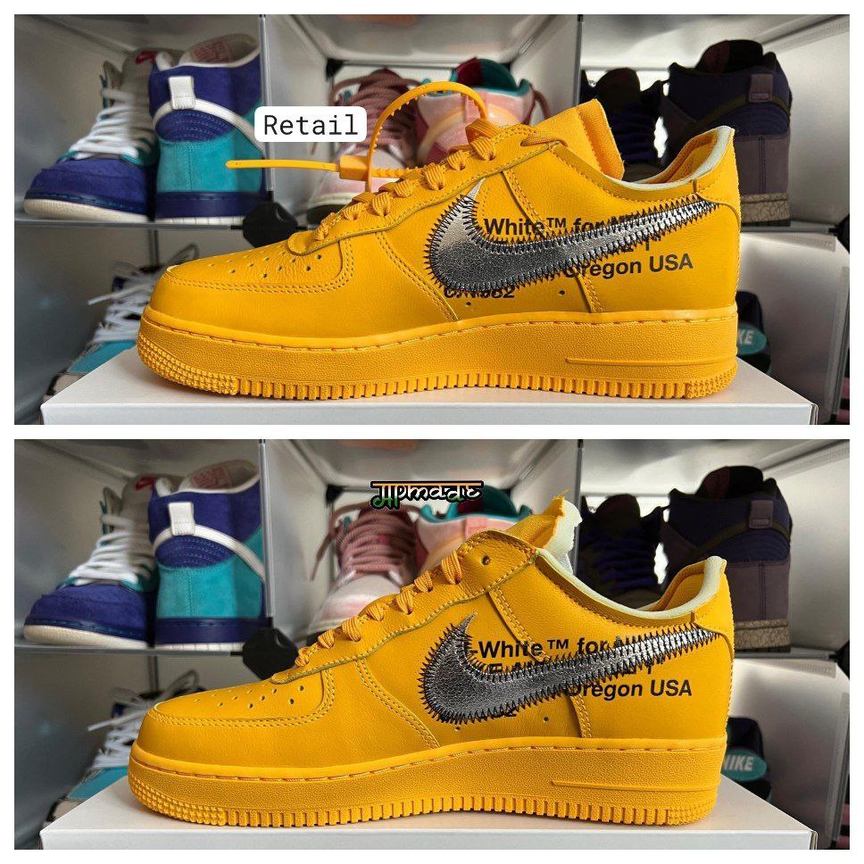 Nike Air Force 1 Low Off-White ICA University Gold