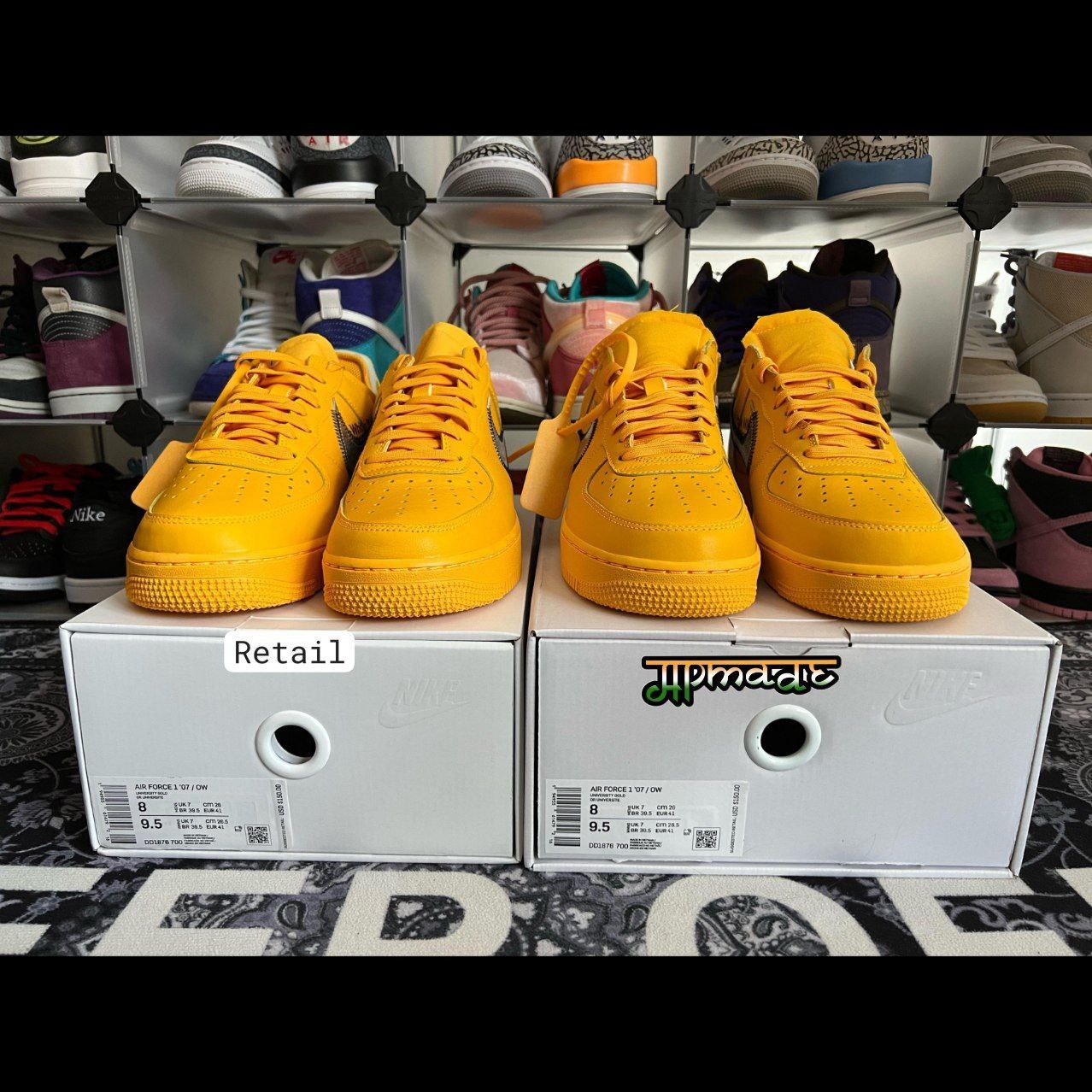 Nike Air Force 1 Low Off-White ICA University Gold
