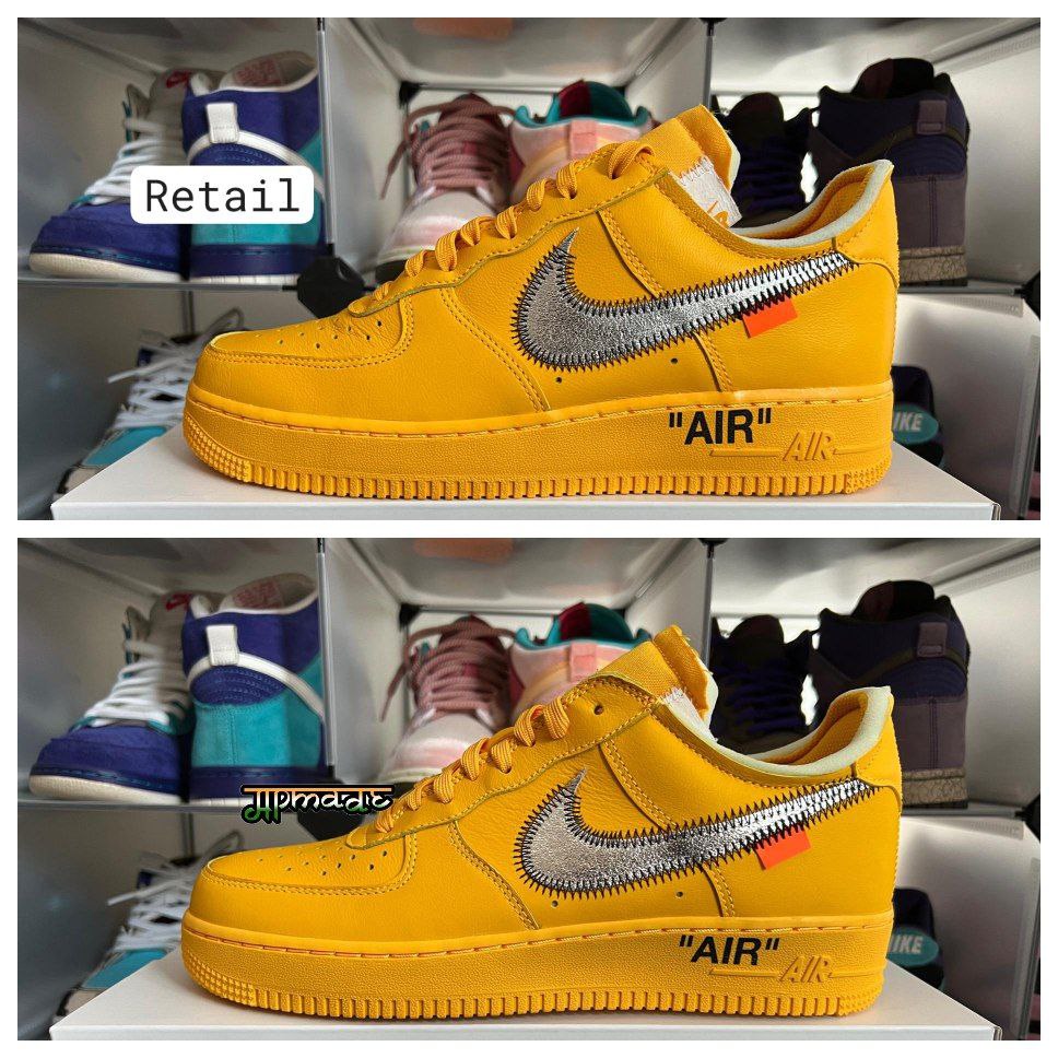 Nike Air Force 1 Low Off-White ICA University Gold