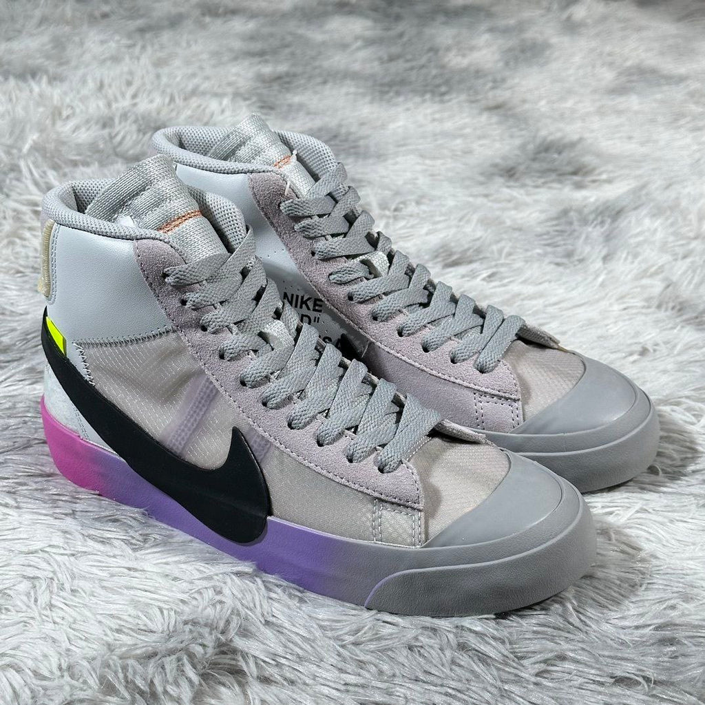 Nike Blazer Mid Off-White Wolf Grey Serena Queen