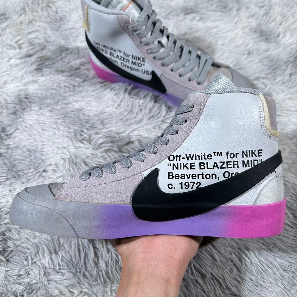 Nike Blazer Mid Off-White Wolf Grey Serena Queen
