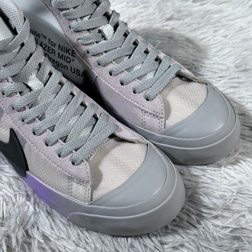 Nike Blazer Mid Off-White Wolf Grey Serena Queen