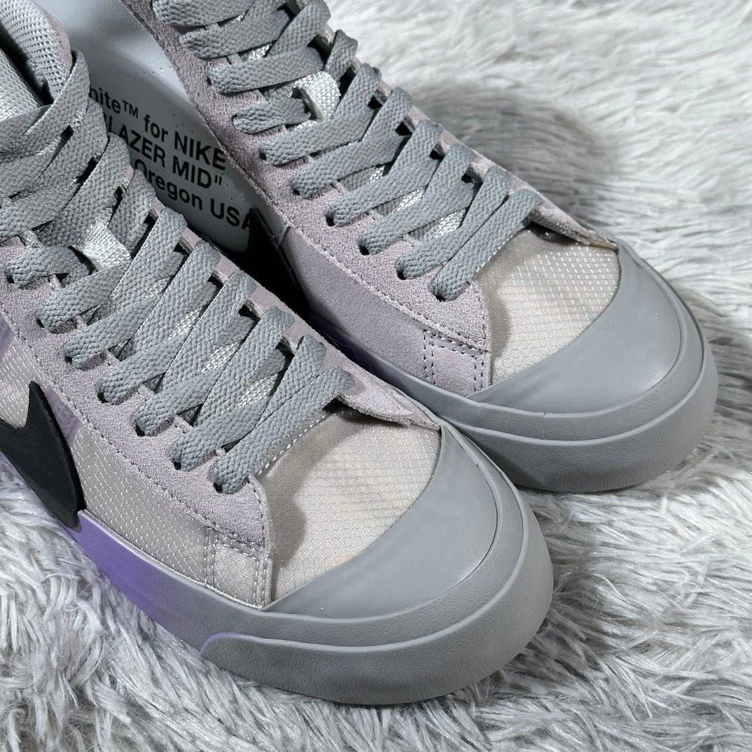 Nike Blazer Mid Off-White Wolf Grey Serena Queen