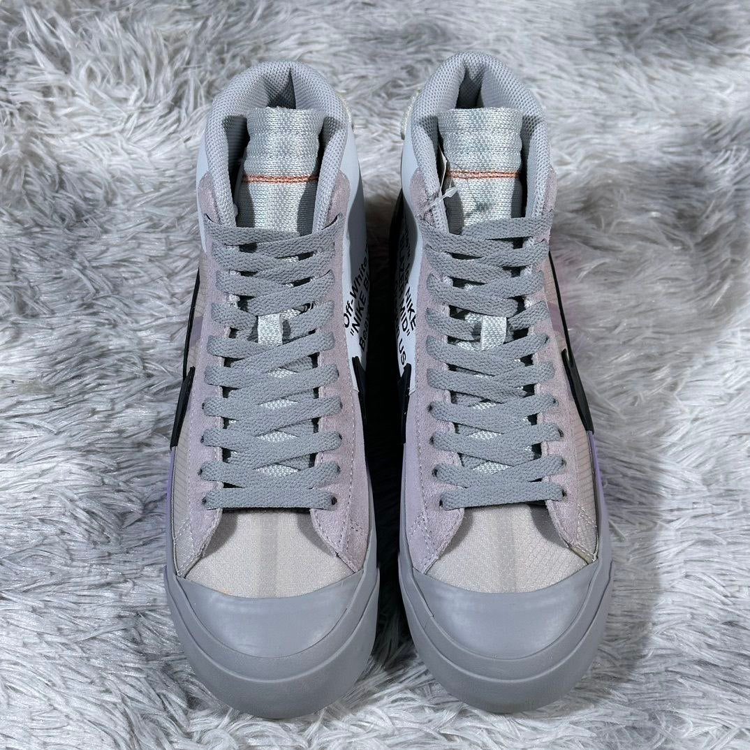 Nike Blazer Mid Off-White Wolf Grey Serena Queen
